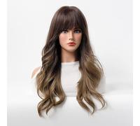 BZSQD 60-70CM pelucas moradas claras/negras marrones para mujeres accesorios para el cabello para niñas rizadas en fiestas diarias viajes carnaval