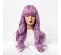 BZSQD 60-70CM pelucas moradas claras/negras marrones para mujeres accesorios para el cabello para niñas rizadas en fiestas diarias viajes carnaval