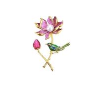 BZSQD Broche de diamantes de imitación florales vintage de 4 x 6 cm, accesorios de joyería hechos a mano, elegantes pines de solapa para bodas, cumpleaños, fiestas, 4*6cm 2pcs