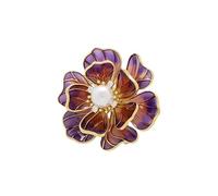 BZSQD Broche de flor de peonía vintage de 4,5 cm, accesorios de joyería, diamantes de imitación brillantes, elegante decoración hecha a mano para fiestas y moda, 4.5*4.5cm 2pcs