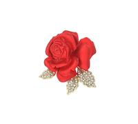 BZSQD Broche elegante de estilo vintage de 3,3 x 3,8 cm, versátil con diamantes de imitación, hecho a mano, perfecto para regalos de moda, fiestas, 3.3*3.8cm 4pcs