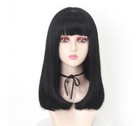 BZSQD Pelucas Negras/marrones Frescas De 43 CM para Mujeres, Cabello, Niñas, Accesorios para El Cabello para Fiestas Diarias, Viajes, Fiestas, Carnaval