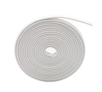 BZSQD Tiras de piel sintética negra de 3 m, planas, gruesas, ideales para hacer cinturones, collares de mascotas, fabricación de joyas, decoraciones