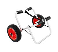 BZYFJB Carretilla de canoa plegable, para exteriores, ruedas grandes de 10 pulgadas, carga de hasta 80 kg, carro de canoa con almohadilla protectora, balsa salvavidas SUP, tabla de surf de transporte