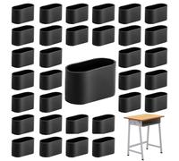 Bzzerumy 32 Protectores Ovalados para Patas de Silla, Deslizadores de Jardín y Muebles, Tapones Antideslizantes Protectores de Suelo