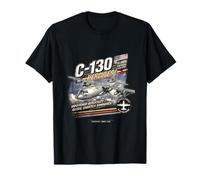 C-130 Hercules Vintage/Retro Diseño Coleccionable Camiseta