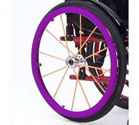 C, 22 Pulgadas, Cubiertas para aro de Empuje de Silla de Ruedas, agarres Antideslizantes de 24 Pulgadas, 1 par de Fundas de Silicona para Empuje Manual de Silla de Ruedas, Cubierta para agar