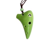 C 6 Agujeros Ocarina De Cerámica Instrumento Musical Ocarinas (Color : Green)