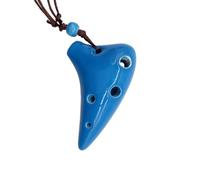 C 6 Agujeros Ocarina De Cerámica Instrumento Musical Ocarinas (Color : Light blue)