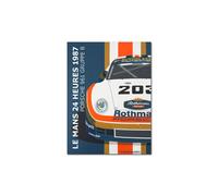 (C-70x100cm Sin marco) 24 Horas de Le Mans Imágenes Impresión en lienzo Deportes de motor extremos Pintura