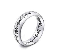 C- 925 Plata esterlina Moda Buen Detalle Un Anillo de Poder para Hombres Señor de la joyería del Anillo,12