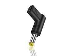 C a DC - C hembra a CC macho | adaptador macho a CC hembra de 15 V | adaptador USB C a CC | adaptador de 15 V tipo C hembra a CC | ángulo tipo C hembra a 5.5 x 2.5 mm, 5.2 x 2.1 mm, 4.8 x 1.7 mm, 4.0