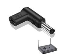 C a DC - C hembra a CC macho | adaptador macho a CC hembra de 15 V | adaptador USB C a CC | adaptador de 15 V tipo C hembra a CC | ángulo tipo C hembra a 5.5 x 2.5 mm, 5.2 x 2.1 mm, 4.8 x 1.7 mm, 4.0