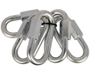 C.A.M.P. - Mosquetón - Set 5 Oval Quick Link Steel 10 mm