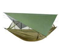 C.A.O. - Hamaca MOUSTIQUAIRE 210T Nylon - Lona antilluvia: poliéster 190T Impermeable 1000 mm - Color Caqui - Longitud 300 cm - Ancho 140 cm