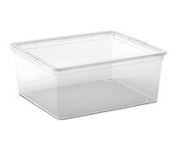 C-Box M- Caja de Almacenamiento, transparente, plastico, 40x34x17 cm, 18 L
