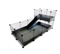 C&c modular cage 4x2 + loft 2x1+ grey ramp
