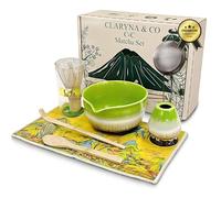 C&C Set Te Matcha Kit Duradero, 8 Piezas + Manual de Uso, Batidor Matcha, Cuenco Matcha, Soporte Colador. Kit Matcha Set, Kit Te Matcha Completo Set Matcha Whisk - eBook Premium con Recetas Exclusivas