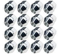 C CARBONADO 16 Tuercas de Rueda M12x1,25 Abiertas Cincadas 25mm SW19 | Compatible con Nissan, Subaru, Suzuki y Lada, para llantas de aluminio y acero