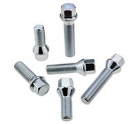 C CARBONADO 20 tornillos de rueda M14 x 1,5 28 mm, cónico, SW17, selección de longitud para llantas de acero y aleación