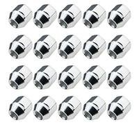 C CARBONADO 20 Tuercas de Rueda M12x1,25 Abiertas 25mm SW21 Galvanizadas | Compatible con Nissan, Subaru, Suzuki y Lada, aptas para llantas de aluminio y acero