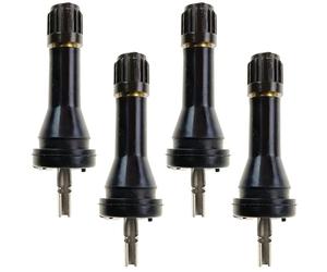 C CARBONADO 4 Válvulas de Reparación TPMS RDKS para Sensores VDO TG1D | Válvulas de repuesto, juego de 4 unidades, fabricadas en goma resistente