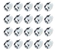 C CARBONADO Tuerca de rueda M12 x 1,5 24 mm, bola SW19, cerrada, corta y fija, galvanizada, para llantas de aluminio Honda (20)