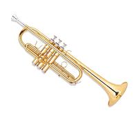 C Clave Trompeta de latón/Trompeta Trompeta para Principiantes Banda de Instrumentos de latón Tocando 7C Boquilla Instrumento de latón para niños y Adultos Principiantes (Dorado)