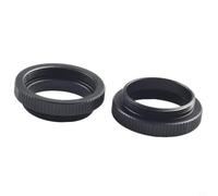 C-CS Anillo adaptador de objetivo de 5 mm de aluminio para cámaras de vigilancia CCTV, convertidor de C-Mount a montaje CS con longitud focal de 17,526 mm, negro mate, procesamiento de imágenes