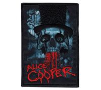 C&D Visionary Alice Cooper - Parche de calavera sangrienta, color negro y rojo