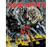 C&D Visionary Iron Maiden - Adhesivo con el número de la bestia, color gris y rojo