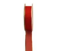 C.E. Pattberg 6084020-609 Cinta de Organza con Borde de Alambre, Poliéster, Rojo, 40mm-20m