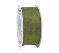 C.E. Pattberg Cinta de Organza con Borde de Alambre, Frambuesa, 40mm-25m