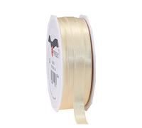 C.E. Pattberg - Cinta de regalo satinada color crema, 27 yardas para envolver regalos, 0.4 pulgadas de ancho, cinta para decoración y manualidades, cinta decorativa para regalos, para cada ocasión