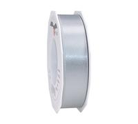 C.E. Pattberg - Cinta de Regalo Satinada de Plata de Ley, 27 Yardas para Envolver Regalos, 2,5 cm de Ancho