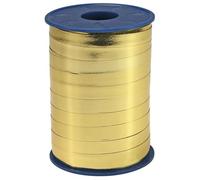 C.E. PATTBERG MEXICO Cinta regalo color oro metalizada, 250 m cinta embalar para rizar para envolver regalos, 10 mm de ancho, accesorios para decoración y manualidades cinta decorativa para toda ocasión