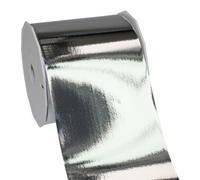 C.E. PATTBERG MEXICO Cinta regalo color plata metalizada, 25 m cinta embalar para rizar para envolver regalos, 90 mm de ancho, accesorios para decoración y manualidades cinta decorativa para toda ocasión