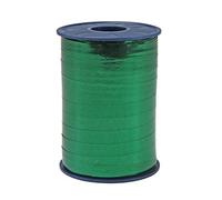 C.E. PATTBERG MEXICO Cinta regalo color verde abeto metalizada, 250 m cinta embalar para rizar para envolver regalos, 10 mm de ancho, accesorios para decoración y manualidades cinta decorativa para toda ocasión