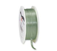 C.E. PATTBERG PRÄSENT Cinta regalo satén color verde viejo, 50 m de cinta de raso para envolver regalos, 3 mm de ancho, cinta de regalo para decoración y manualidades, cinta decorativa versátil