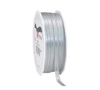 C.E. Pattberg Präsent - Rollo de Cinta de Doble Cara Satinado 6 mm, 50 m, Plata esterlina