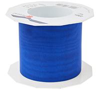 C.E. PATTBERG SHEER Cinta regalo de organza color azul real, 25 m cinta decorativa para envolver regalos, 72 mm de ancho, cinta para decoración y manualidades versátiles y creativas