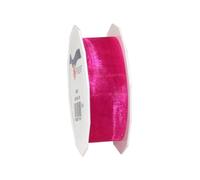 C.E. PATTBERG SHEER Cinta regalo de organza color coral, 25 m cinta decorativa para envolver regalos, 25 mm de ancho, cinta para decoración y manualidades versátiles y creativas