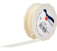 C.E. PATTBERG SHEER Cinta regalo de organza color crema, 25 m cinta decorativa para envolver regalos, 25 mm de ancho, cinta para decoración y manualidades versátiles y creativas