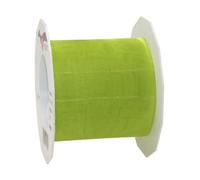 C.E. PATTBERG SHEER Cinta regalo de organza color lima, 25 m cinta decorativa para envolver regalos, 72 mm de ancho, cinta para decoración y manualidades versátiles y creativas