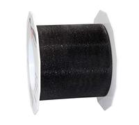 C.E. PATTBERG SHEER Cinta regalo de organza color negro, 25 m cinta decorativa para envolver regalos, 72 mm de ancho, cinta para decoración y manualidades versátiles y creativas