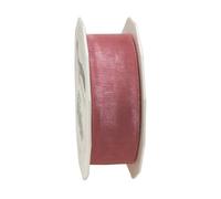 C.E. PATTBERG SHEER Cinta regalo de organza color rosa claro, 25 m cinta decorativa para envolver regalos, 25 mm de ancho, cinta para decoración y manualidades versátiles y creativas