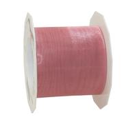 C.E. PATTBERG SHEER Cinta regalo de organza color rosa claro, 25 m cinta decorativa para envolver regalos, 72 mm de ancho, cinta para decoración y manualidades versátiles y creativas