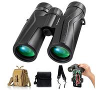 C-eagleeye Prismáticos Profesionales IPX7 de 10 x 42 Pulgadas para Adultos, Impermeables y a Prueba de Niebla, Incluye Bolsas, Correa, Adaptador de teléfono, con Ocular Grande de 23 mm, binoculares