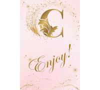 C Enjoy: Notebook with Letter C: Personalized 6x9 Journal | 150 Colorful Pages | Lined Notebook for Writing, Notes & Ideas | 120 pages