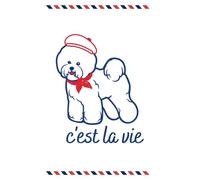 C’est La Vie Lined Journal: Your Chic French Inspired Notebook 6 in x 9 in 100 pages